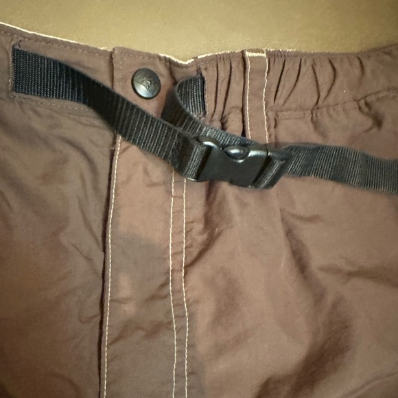 REI Men's Cargo Shorts Khaki Hiking Outdoor Belted Size XXL Pockets EUC Nylon - Picture 9 of 11